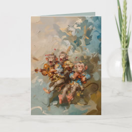 Gitarrer - Vikt gratulationskort Kort