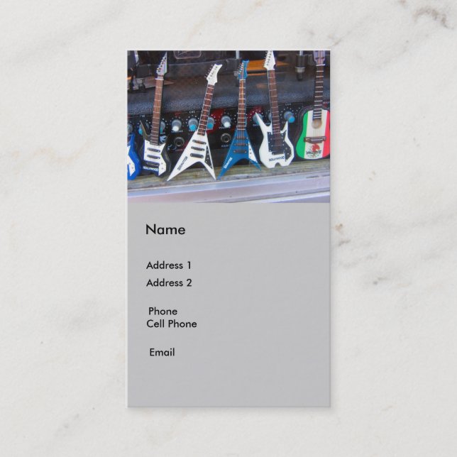 Gitarrer Visitkort (Framsida)