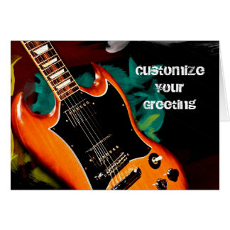 Gitarrfärger Hälsningskort