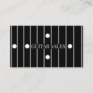 Gitarrförsäljning Modern Ebony Greppbräda Style Pr Visitkort
