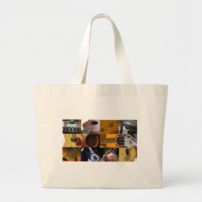 GitarrfotoCollage Jumbo Tygkasse (Framsidan)