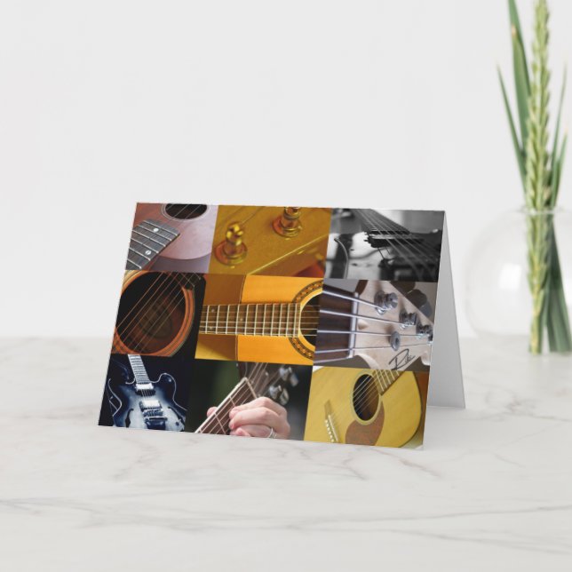 GitarrfotoCollage Kort (Framsida)