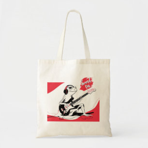 Gitarrgrodan – Cool Musik Djur Konst Tygkasse