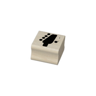 Gitarrhuvud ikon stämpel