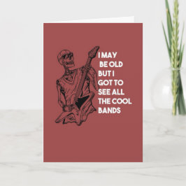 Gitarrist Cards Rock And Roll Heavy Metal Band Kort