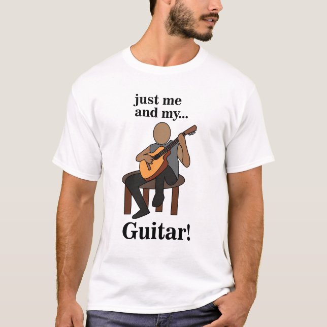 Gitarrist Gitarrspelare  T Shirt (Framsida)