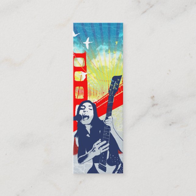 Gitarrist - magert kort (Framsida)