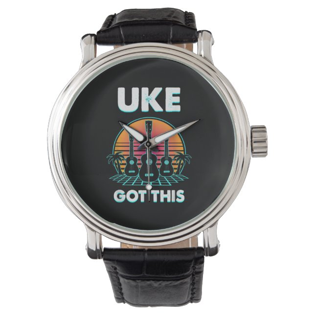 Gitarristen Uke Fick Denna Födelsedag Armbandsur (Framsida)