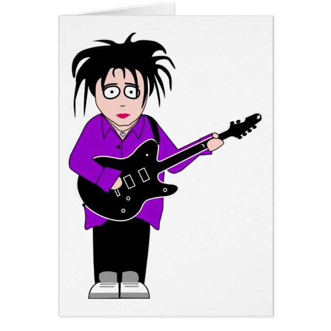 gitarrkort hälsningskort (Framsidan)