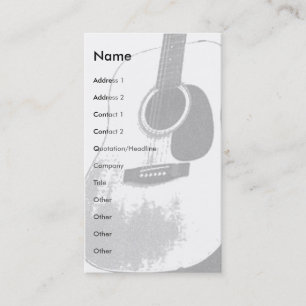 Gitarrkort Visitkort