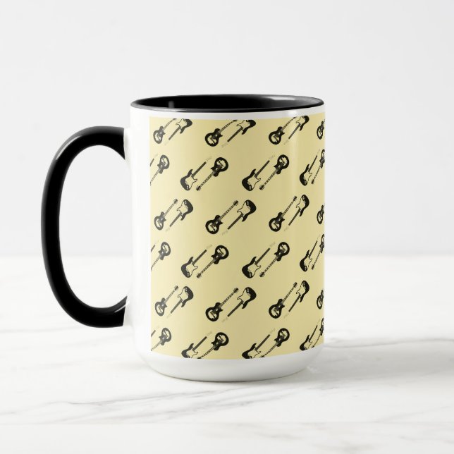 gitarrkroppar kaffemug  mugg (Vänster)
