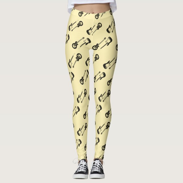 gitarrkroppar leggingar leggings (Framsida)