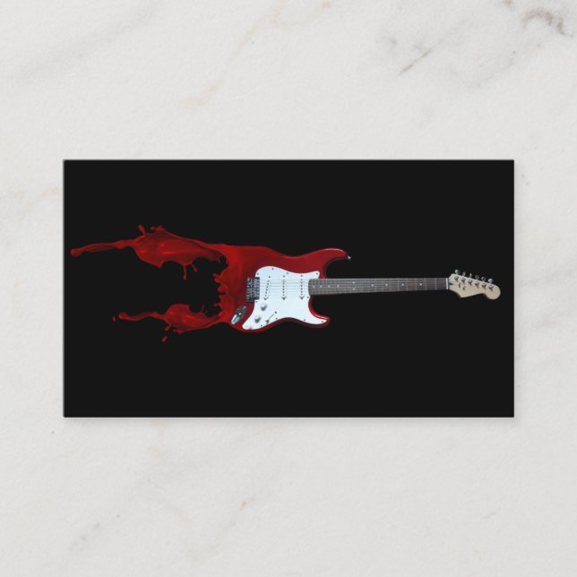 Gitarrlärare Visitkort (Framsida)