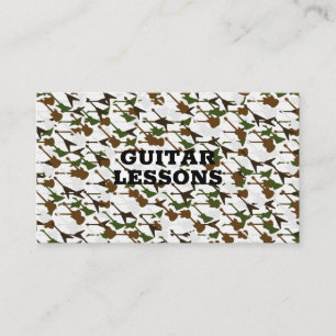 Gitarrlektioner Musiklärare Gitarrist Instruktör Visitkort