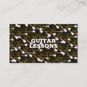 Gitarrlektioner Musiklärare Instruktör Gitarrist Visitkort