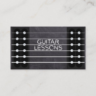 Gitarrlektioner Musiklärare Lärare Klass Proffs Visitkort