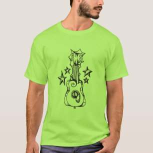 Gitarrlogotypen kopierar tee shirt