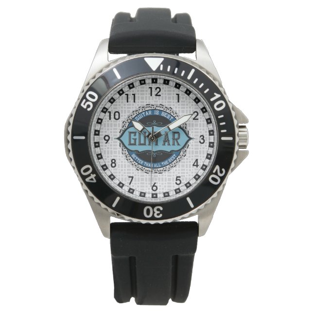 Gitarrnotcirkel Armbandsur (Framsida)