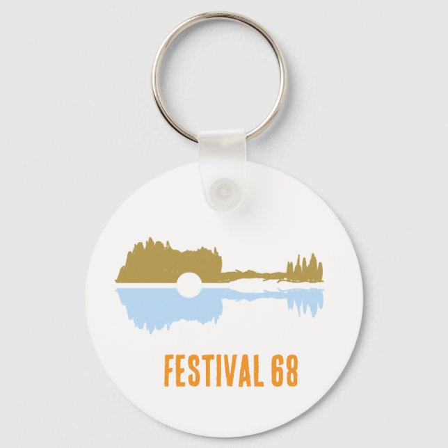 Gitarrpastell  nyckelring (Framsida)