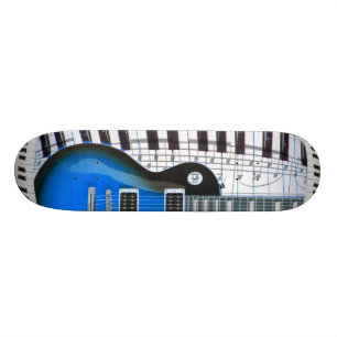 Gitarrpianotangentbord Old School Skateboard Bräda 21,6 Cm