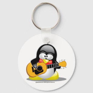 Gitarrpingvin Nyckelring