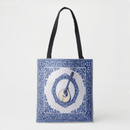 Gitarrrem med Azulejo-mönster och initial Tygkasse