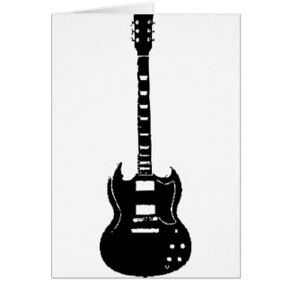 GITARRSG MODELLERAR HÄLSNINGSKORT