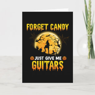 Gitarrspel häxa glöm godis ge mig bara gitarr kort