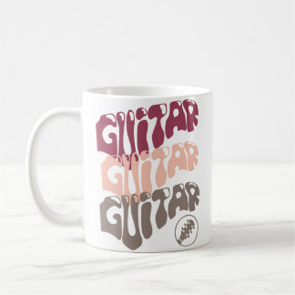 Gitarrspelande bandmusiker live musik kaffemugg