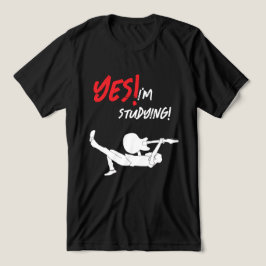 Gitarrspelande elev på väg tillbaka till skolan t shirt