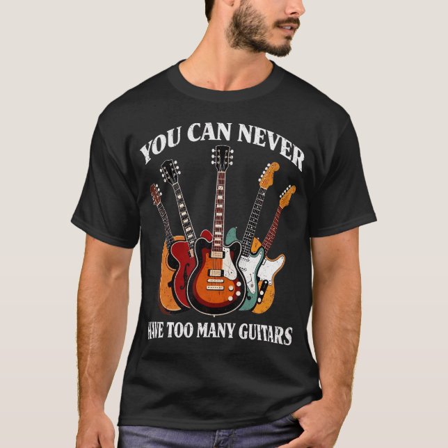 Gitarrspelare Älskare Bas Akustisk Elektrisk T Shirt (Framsida)
