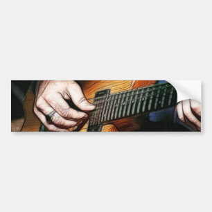 Gitarrspelare Bildekal