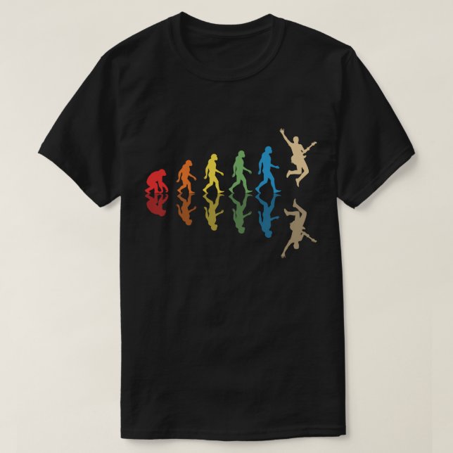 Gitarrspelare Evolution | Gitarrist Present Musike T Shirt (Design framsida)