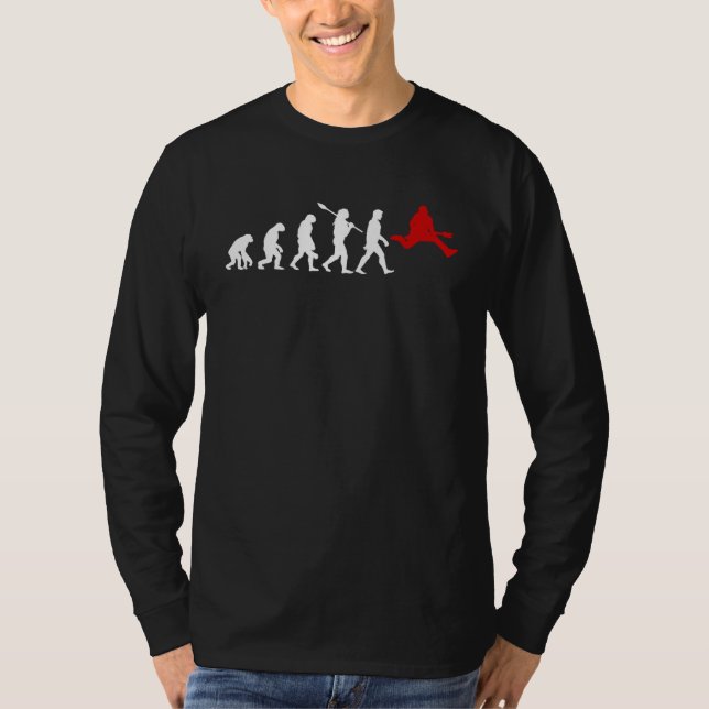 Gitarrspelare Evolution Stolthet Rockgitarrist Mus T Shirt (Framsida)