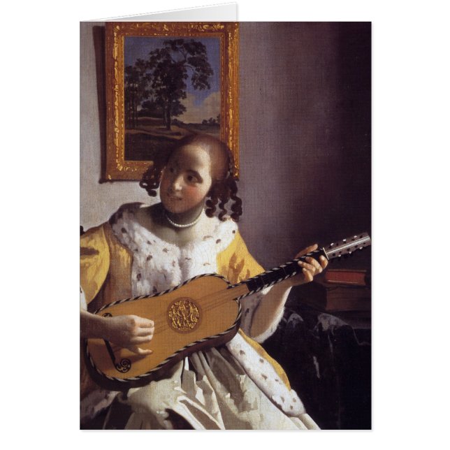 Gitarrspelare Hälsningskort (Framsidan)