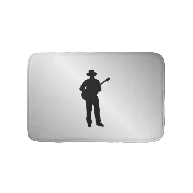 Gitarrspelare Silver Badrumsmatta (Framsidan)