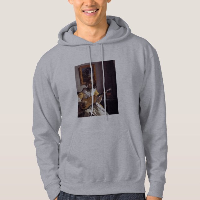 Gitarrspelare Sweatshirt Med Luva (Framsida)