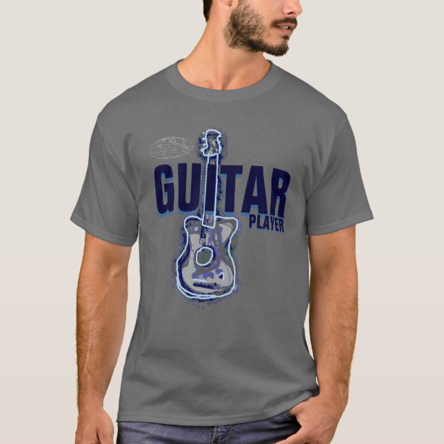 gitarrspelare t-shirt (Framsida)