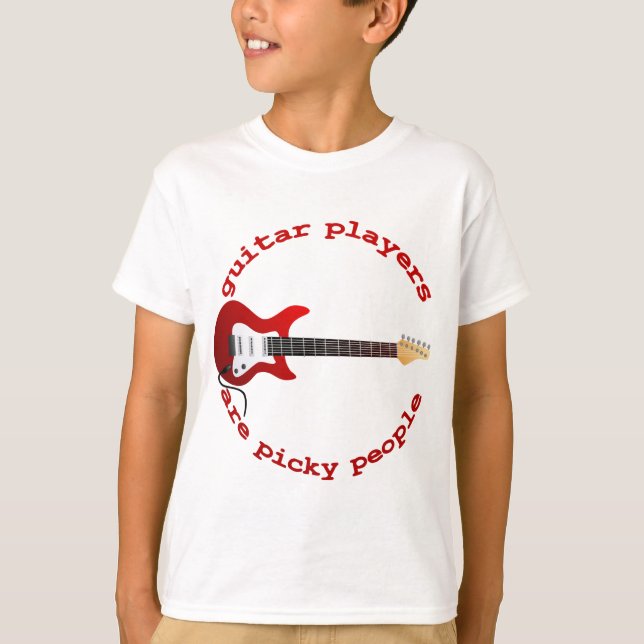 Gitarrspelare Tee Shirt (Framsida)
