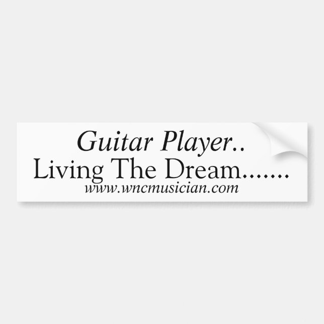 Gitarrspelareklistermärke Bildekal (Framsidan)
