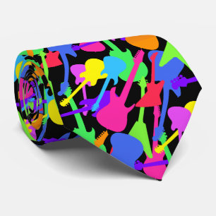 Gitarrstänkmönster Slips