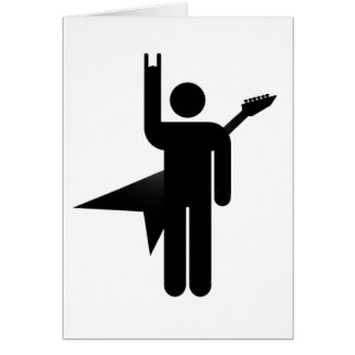 Gitarrsten! Hälsningskort