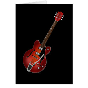 GitarrSunburstfördjupningen förkroppsligar Hälsningskort