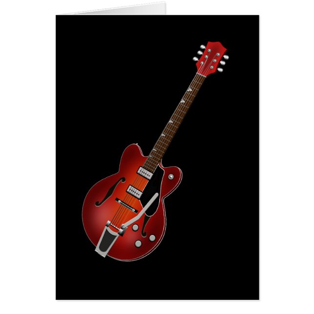 GitarrSunburstfördjupningen förkroppsligar Hälsningskort (Framsidan)