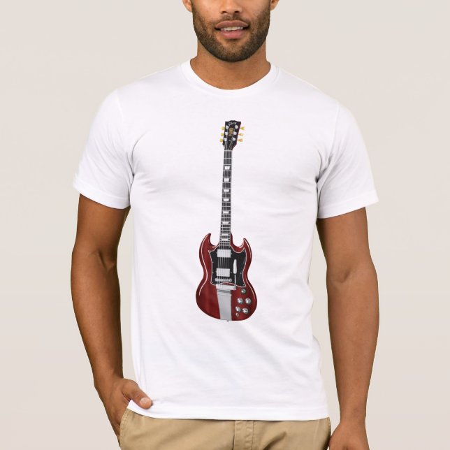 GitarrT-tröja T Shirt (Framsida)