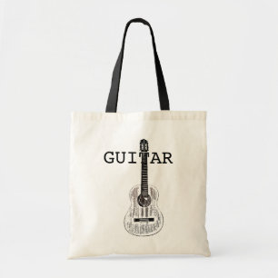 Gitarrtotoshopping bag tygkasse