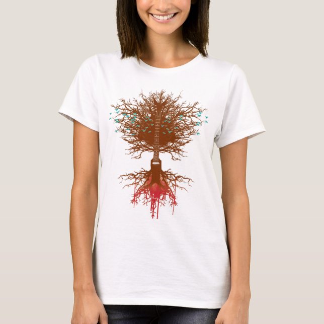 gitarrträd tee shirt (Framsida)