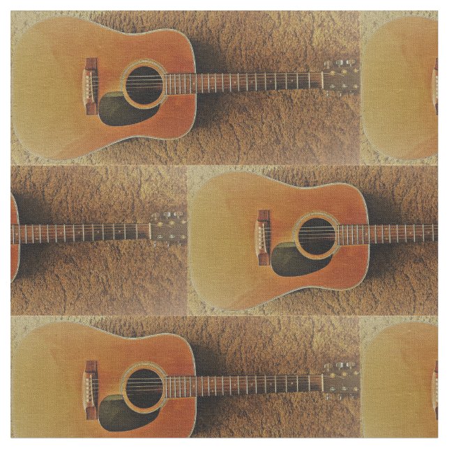 gitarrtryck tyg (Närbild)