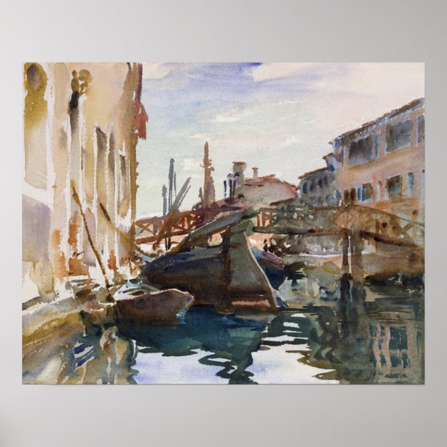 Giudecca (1913) av John Singer Sargent Poster (Framsidan)