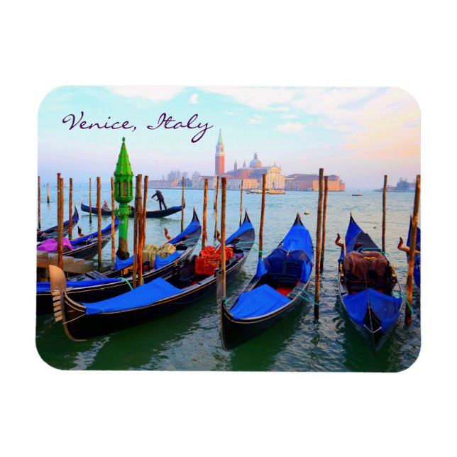 Giudecca-kanalen från Sestiere San Marco Magnet (Horisontell)